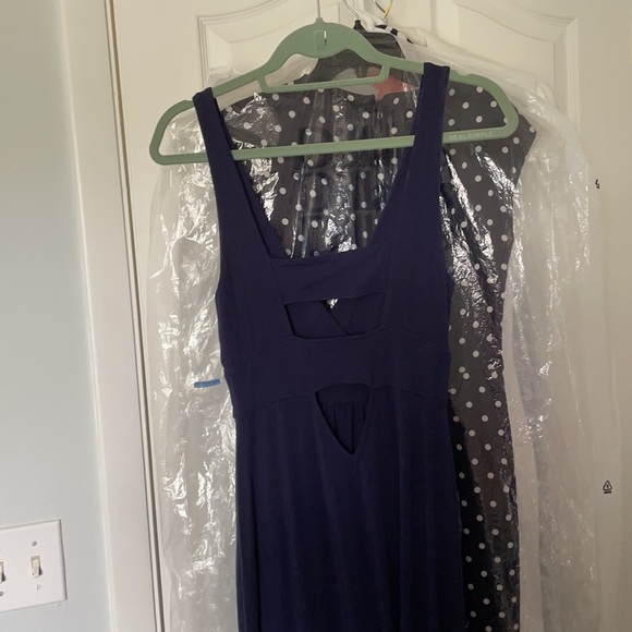 NWOT TART NAVY BLUE MAXI DRESS - Picture 6 of 7